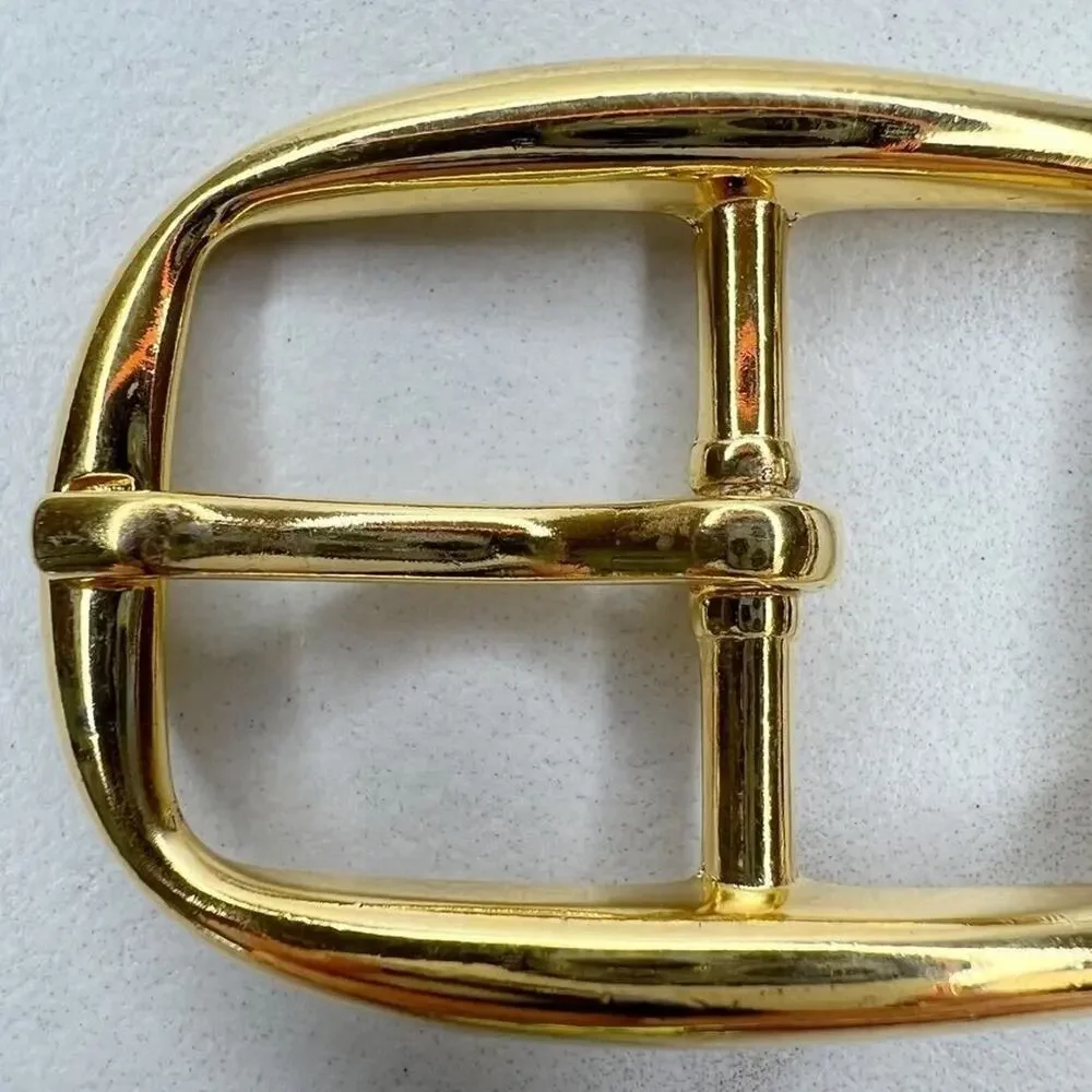 Vintage Gold Tone Simple Basic Belt Buckle for up to 1 Inch Belt